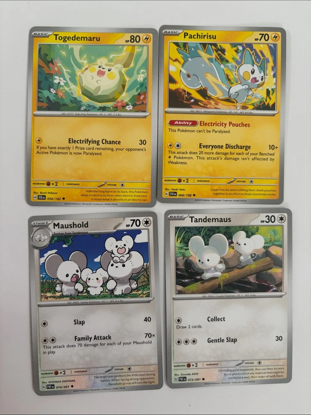 🐹 Cute Critters Pokémon Card Lot | Pawmi Emolga Morpeko Skitty Maushold ✨5/$25✨